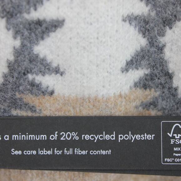 Tahari Women's Belted Cardigan Knit Sweater Tribal Aztec Southwestern Size M - Picture 10 of 14